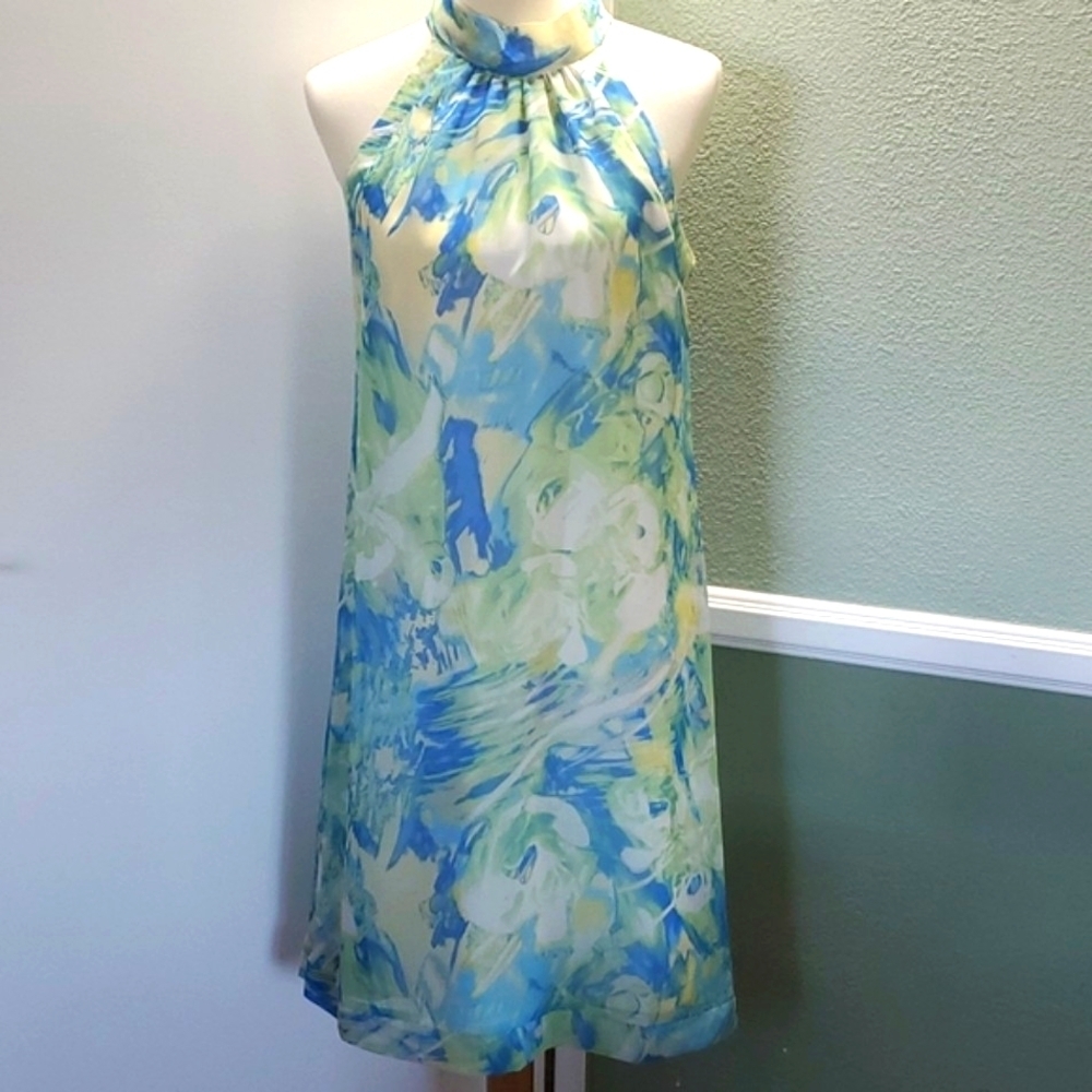 Jonathan Martin Studio Grecian Style Sleeveless Print Dress
